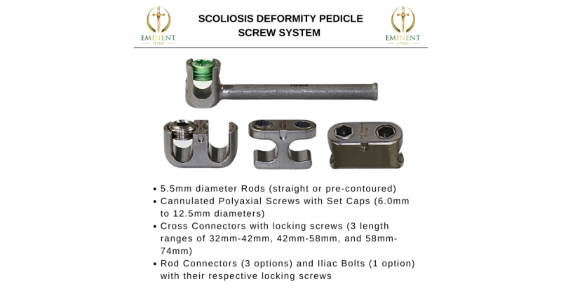 Distinguished Spine Scoliosis Deformity Pedicle Screw System Received FDA 510(k) Clearance on August 20, 2024