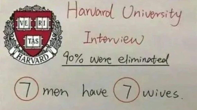 Brain teaser ‘7 guys have 7 better halves’ stumps social networks: Can you fix this ‘Harvard University’ puzzle?