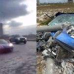 Nigerian Asks For Financial Help After Crashing Rented Chevrolet Corvette During Drag Race