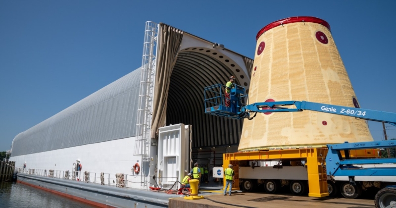 Another piece of NASA’s mega moon spaceship out