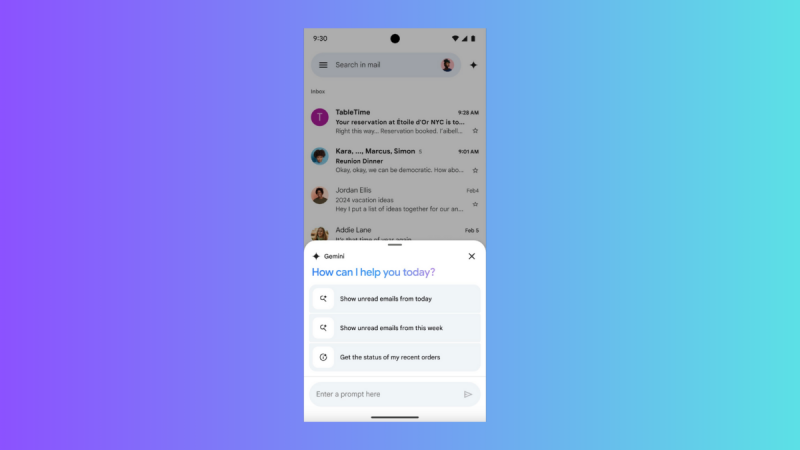 Gemini Can Now Answer Questions About Your Gmail Inbox on Android