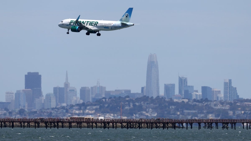 A male attempted to choke a Frontier flight attendant and stated the airplane was ‘decreasing,’ authorities state