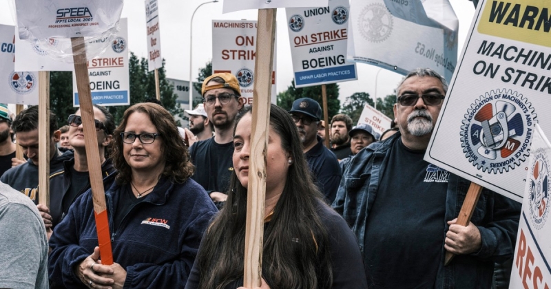 Boeing machinists on picket lines get ready for prolonged strike: ‘I can last as long as it takes’