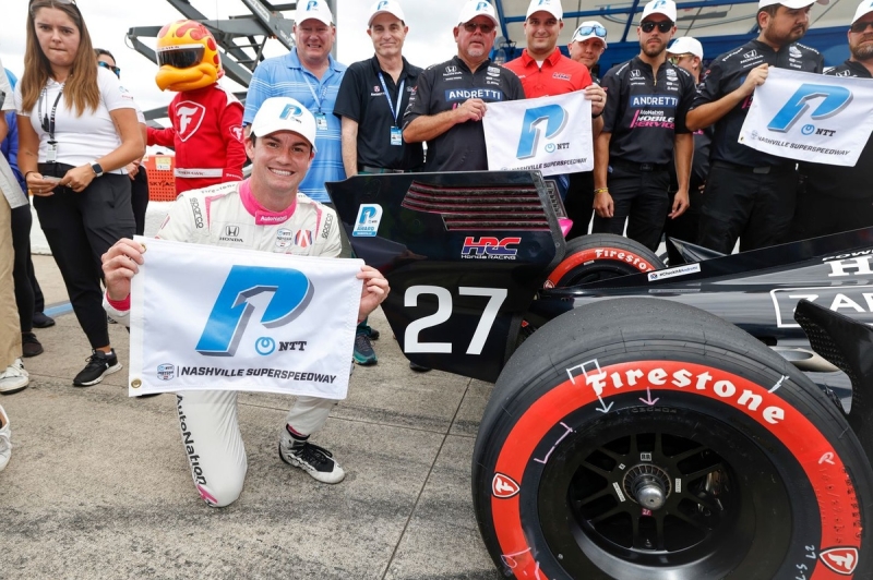 Kirkwood rocks to IndyCar pole in Music City; Palou has a hard time