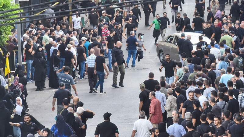 Lebanon blast captured on electronic camera: Video reveals Walkie-Talkie taking off at Hezbollah fighter’s funeral service