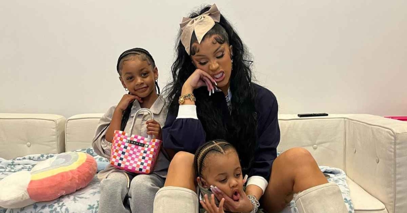 Cardi B Goes on Sweet Shopping Trip With Daughter Kulture and Son Wave