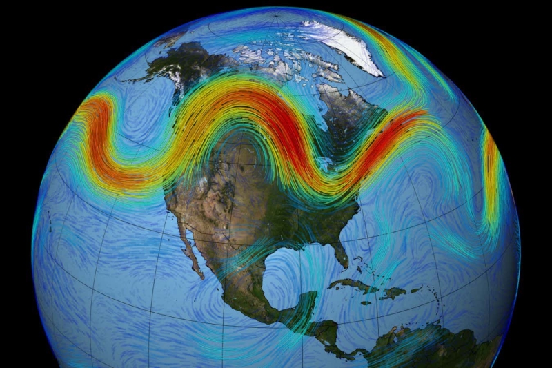 The jet stream might be beginning to move in reaction to environment modification