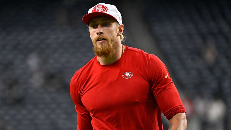 Niners TE George Kittle (hamstring) skeptical to play vs. Rams on Sunday Sep 20, 2024