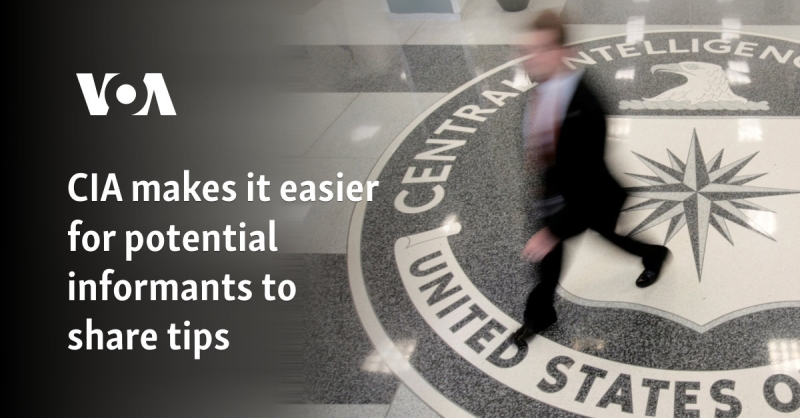 CIA makes it much easier for possible informants to share suggestions