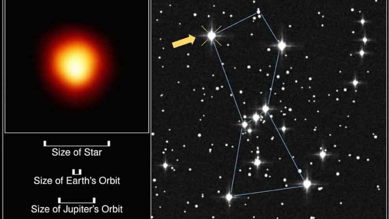 Betelgeuse, Betelgeuse? Among the brightest stars in the sky might in fact be 2 stars, research study tips