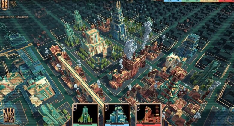 Develop an euphoric art deco sci-fi city as an AI mayor in Technotopia, out this October