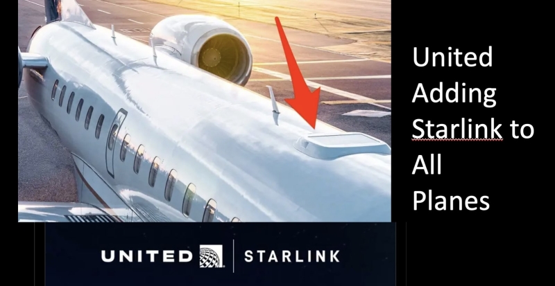 United Will Offer SpaceX Starlink free of charge on All Planes