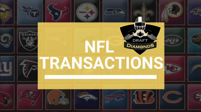 NFL Transactions for September 27, 2024|Provided by NFL Draft Diamonds