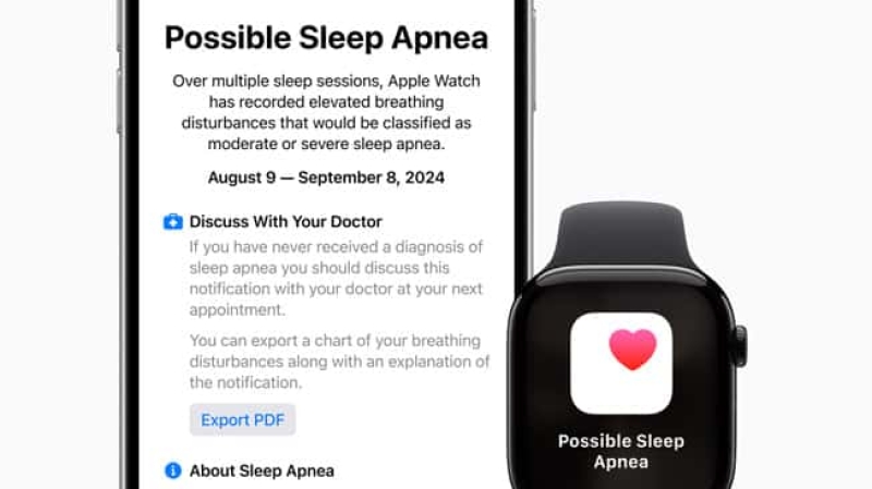 Apple Watches Get Approved for Tracking Sleep Apnea