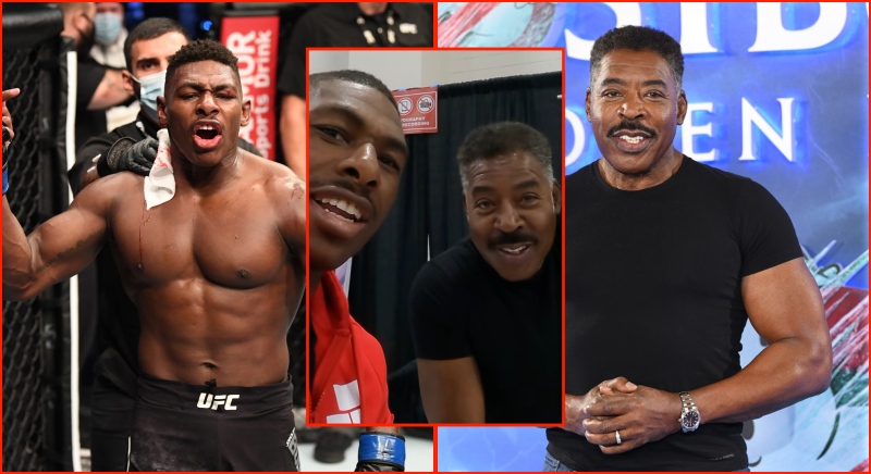 Joquin Buckley joins with Ghostbusters star Ernie Hudson ahead of UFC 307 after years of being compared to Hollywood star