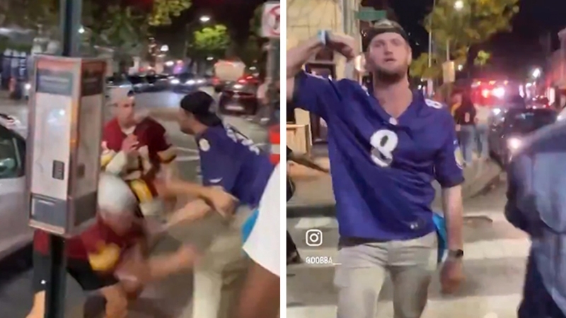 Baltimore Ravens Fan Knocks Commanders Fan Out Cold, Police Investigating