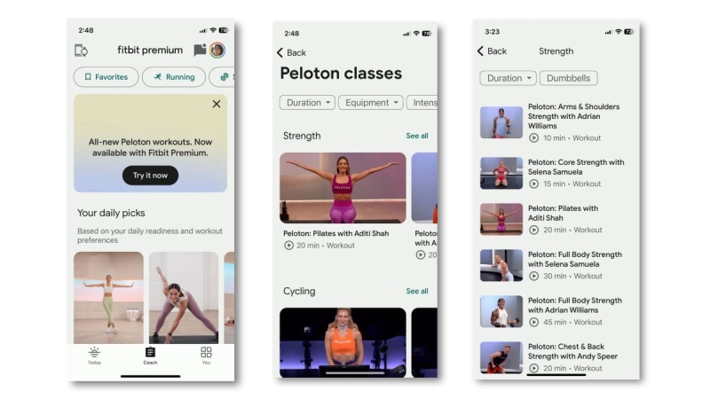 Fitbit Premium Members Can Access Free Peloton Classes