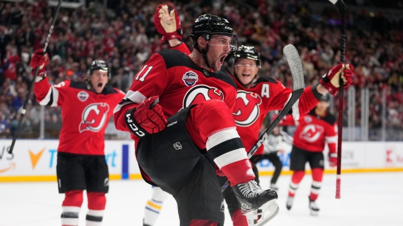 Devils down Sabres in season opener in Prague