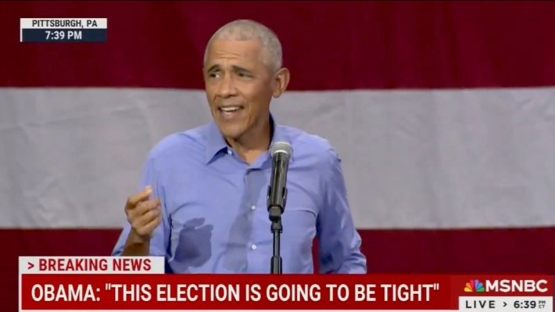 Obama Roasts Trump for Everything From Selling Bibles to Needing a Diaper at Pittsburgh Rally|Video