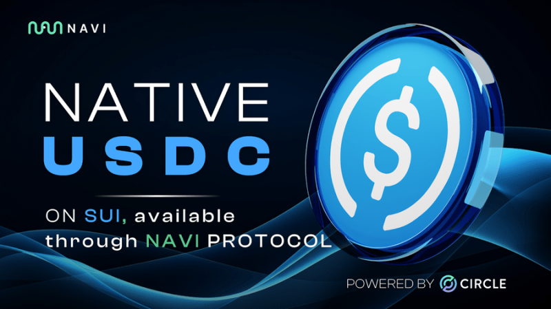 Native USDC on Sui– offered through NAVI Protocol