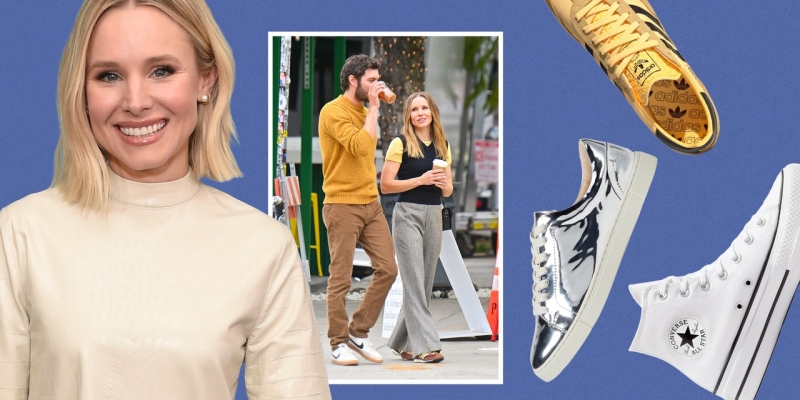 Kristen Bell Is Cute and Comfy in Adidas on Set of ‘Nobody Wants This’