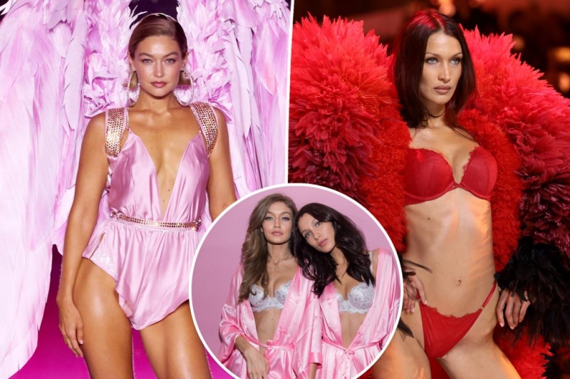 Gigi and Bella Hadid bookend the runway for Victoria’s Secret Fashion Show 2024