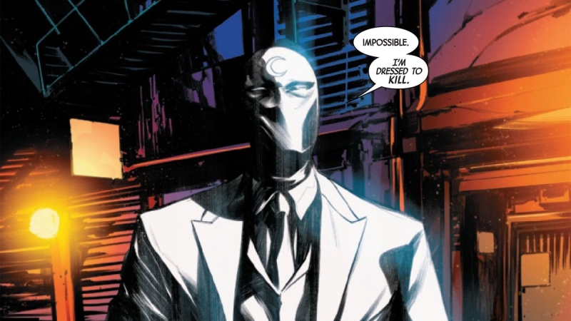 The brand-new Moon Knight # 1 described