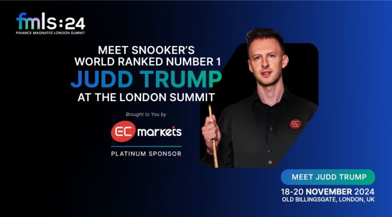 EC Markets Welcoming World’s Rank 1 Snooker Player, Judd Trump to FMLS:24