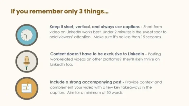 LinkedIn Provides Tips on Posting Short-Form Video in the App [Infographic]