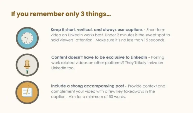 LinkedIn Provides Tips on Posting Short-Form Video in the App [Infographic]