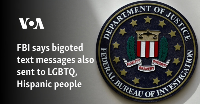 FBI states bigoted text likewise sent out to LGBTQ, Hispanic individuals