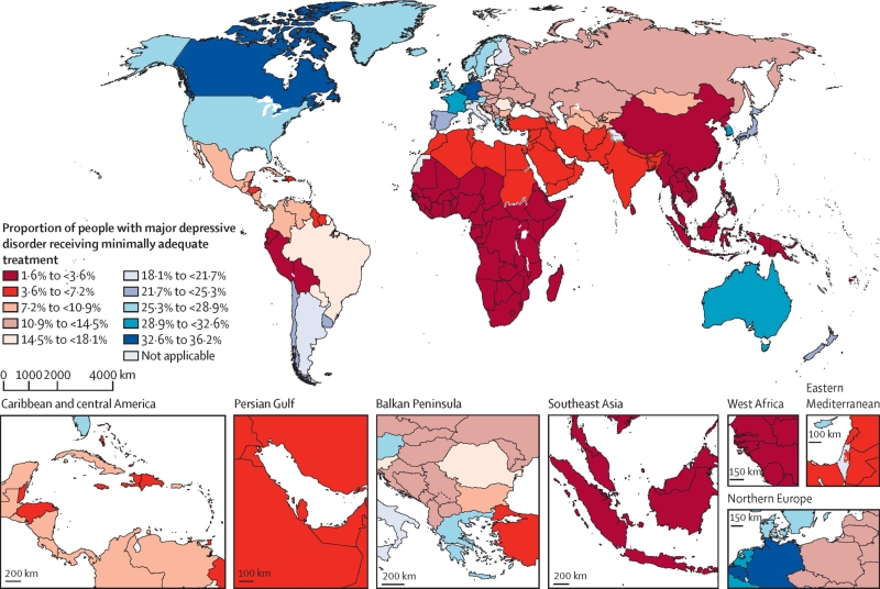 International research study reveals depressive conditions not getting sufficient treatment