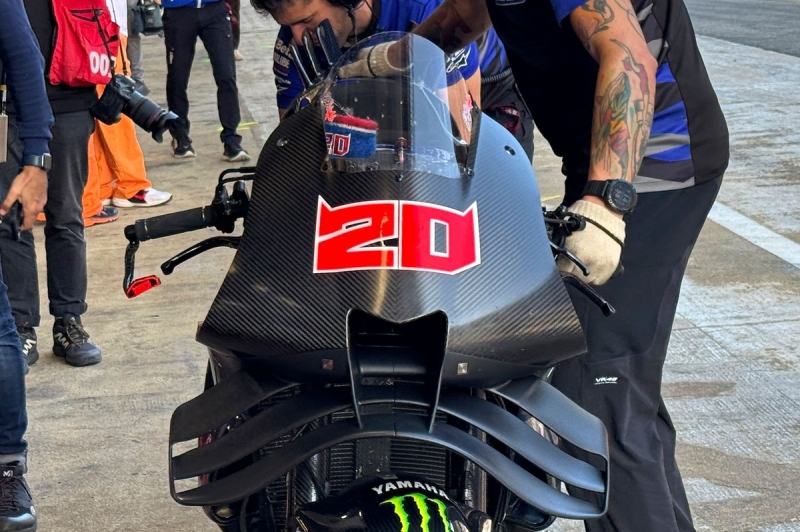 Yamaha debuts brand-new front wing in Barcelona MotoGP test