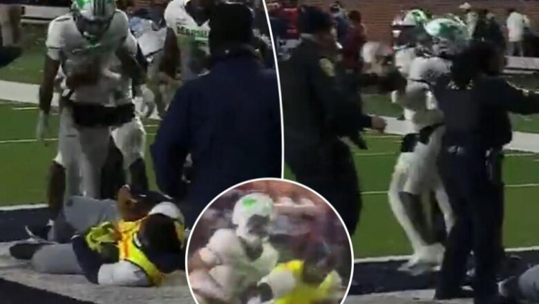 Marshall football gamer gets physical with ballboy in extreme scene after big win