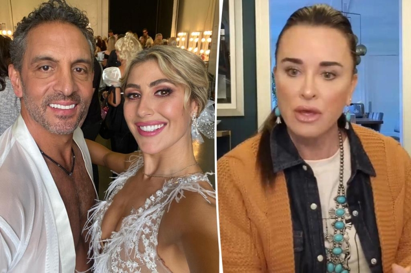 Mauricio Umansky changed a desk image of Kyle Richards with ‘DWTS’ partner Emma Slater