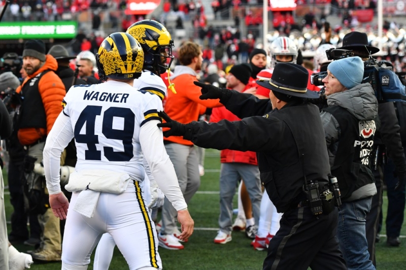 Michigan Upset Over Ohio State Erupts Into Massive On-Field Brawl Captured Live Amid Post-Game Interviews