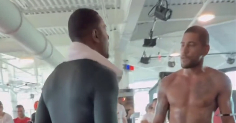 Video: Alex Pereira, Jamahal Hill get in heated conflict at UFC Performance Institute