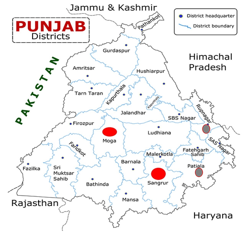 Emissions from 4 Punjab district reveals stubble burning causes poorer health