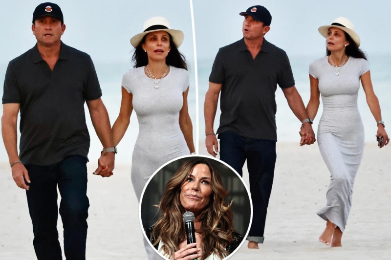 Bethenny Frankel, partner Tom Villante holds hands throughout beach walk after Kelly Bensimon declared he attempted to date her, too