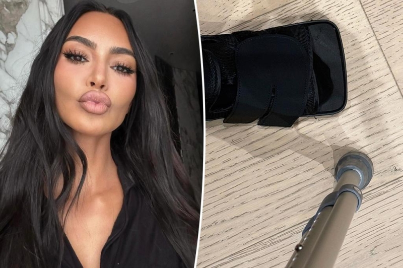 Kim Kardashian exposes she broke her foot right before the vacations: ‘FML’