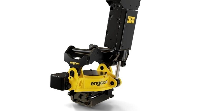 Engcon launches tiltrotator for mini diggers