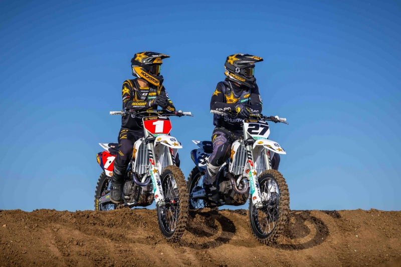 See: Rockstar Energy Husqvarna Factory Racing Set with Stewart and Hampshire as Two-Rider 2025 SMX Team