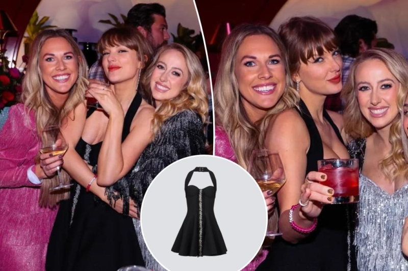 Taylor Swift sets Balmain LBD with $36K diamond earrings for Eras Tour-themed celebration with good friends