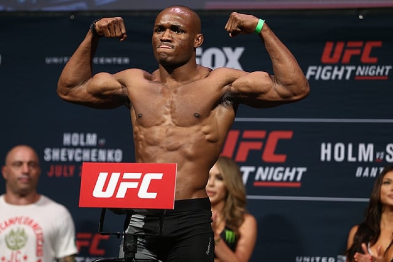 Kamaru Usman reacts to Joaquin Buckley callout