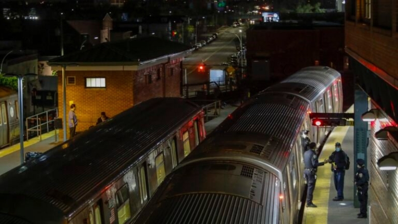 New york city City authorities examine the death of a lady discovered on fire in train vehicle