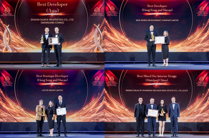 Mainland China, Hong Kong, Macau business accomplishment at ending of 2024 PropertyGuru Asia Property Awards