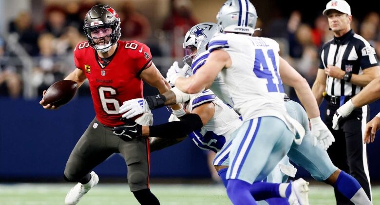 <aCowboys Beat Baker Mayfield, Bucs as DaRon Bland Wows NFL Fans by Forcing Key Fumble