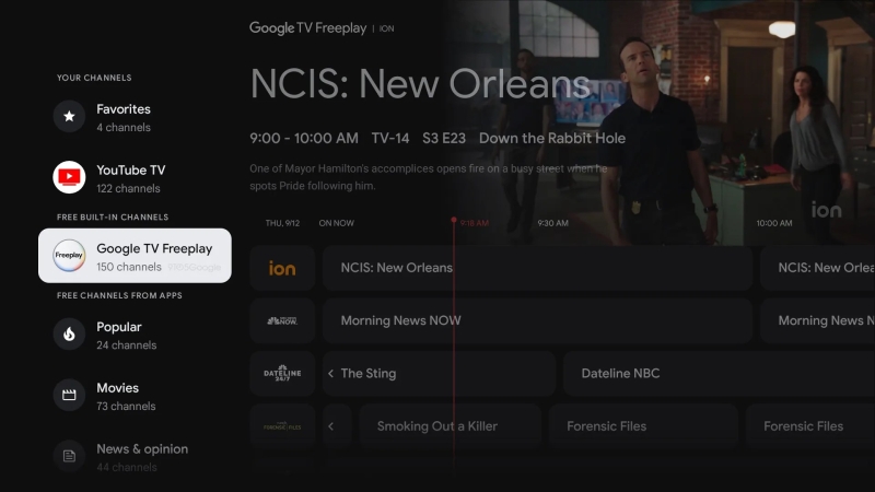 Google television Freeplay includes 15 brand-new channels in time for the vacations