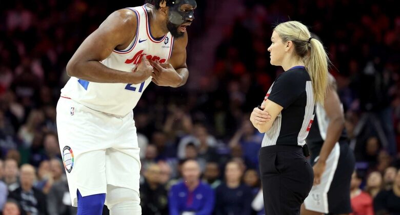 <aJoel Embiid Ejected for 76ers vs. Victor Wembanyama, Spurs; Disappoints NBA Fans