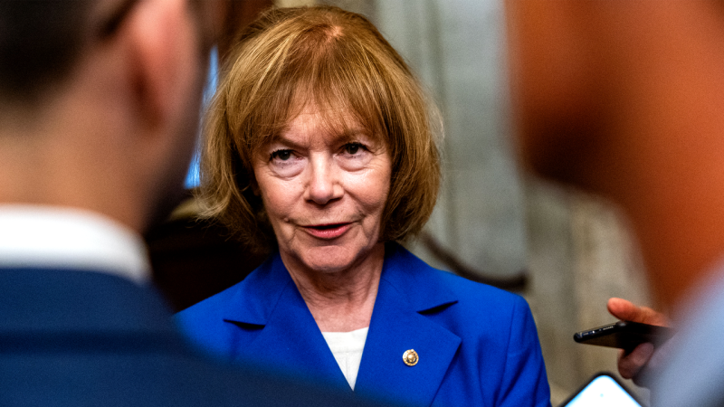 Tina Smith Sounds Off on Trump’s Antiabortion Double-Talk: “I Care About What He Does”